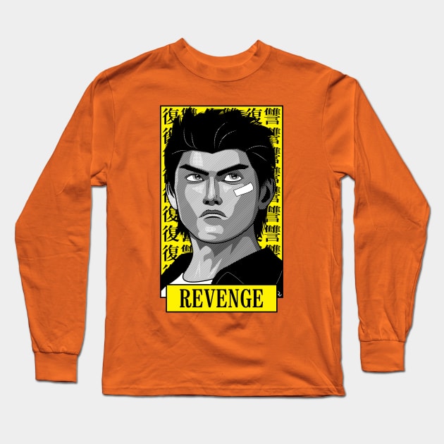 Shenmue - Ryo Hazuki Revenge Long Sleeve T-Shirt by RevLevel